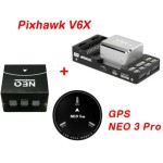 CUAV Pixhawk V6X H753 H753 Flight Controller with 3 GPS Module for RC Multirotor Airplane DIY Parts